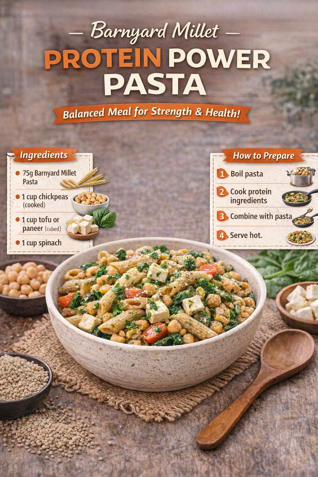 Granora Barnyard Millet Pasta (Penne) – 250g - Image 3
